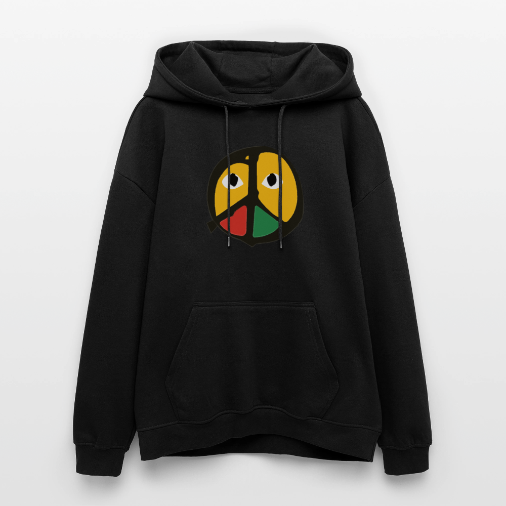"Peace From The Other Side" (Oversized Unisex Hoodie) - black