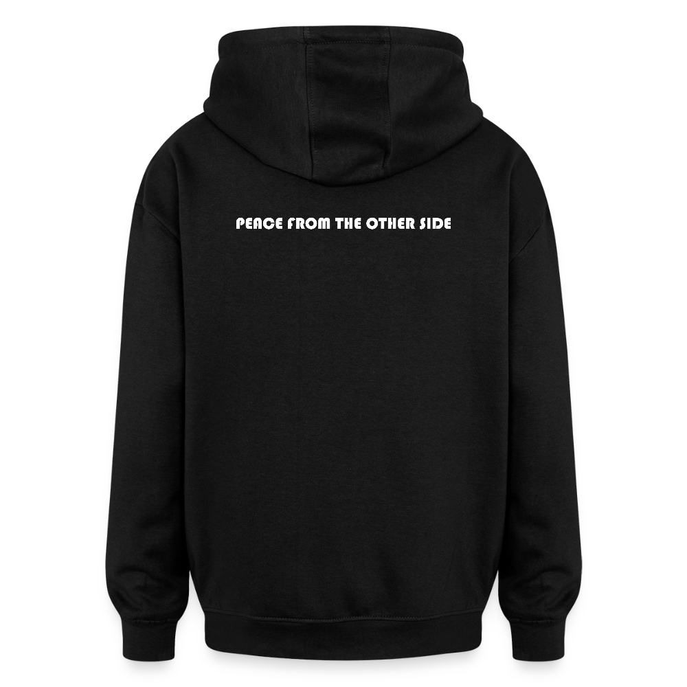 "Peace From The Other Side" (Oversized Unisex Hoodie) - black