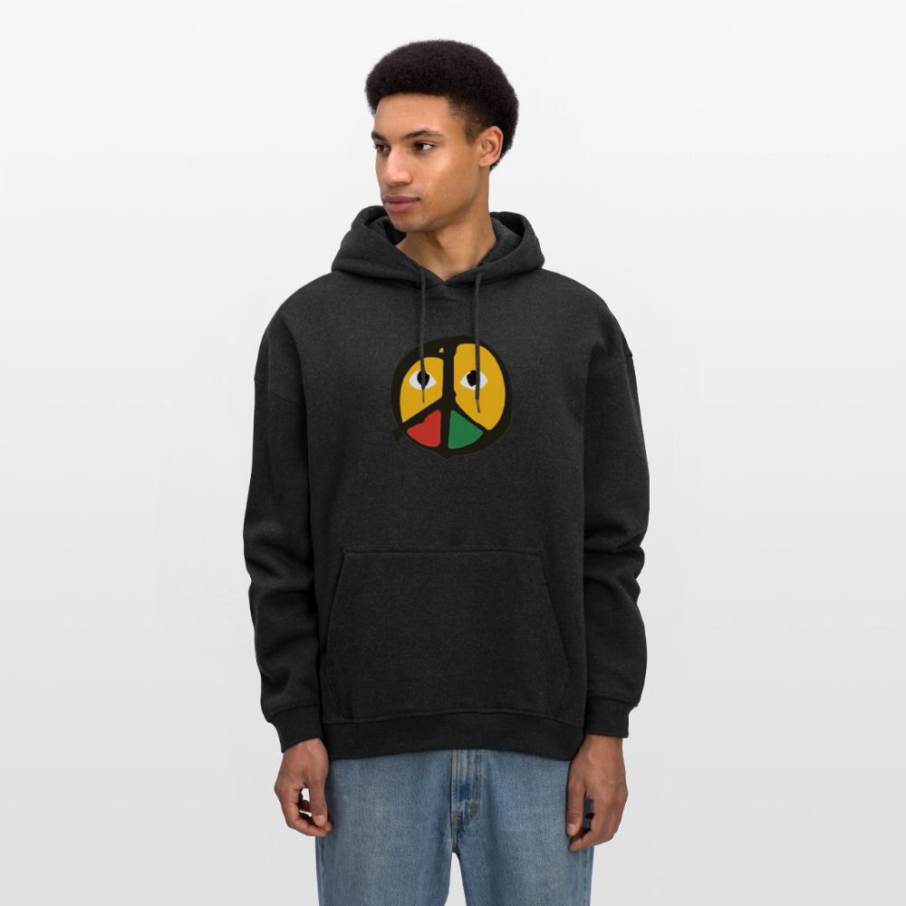 "Peace From The Other Side" (Oversized Unisex Hoodie) - charcoal grey