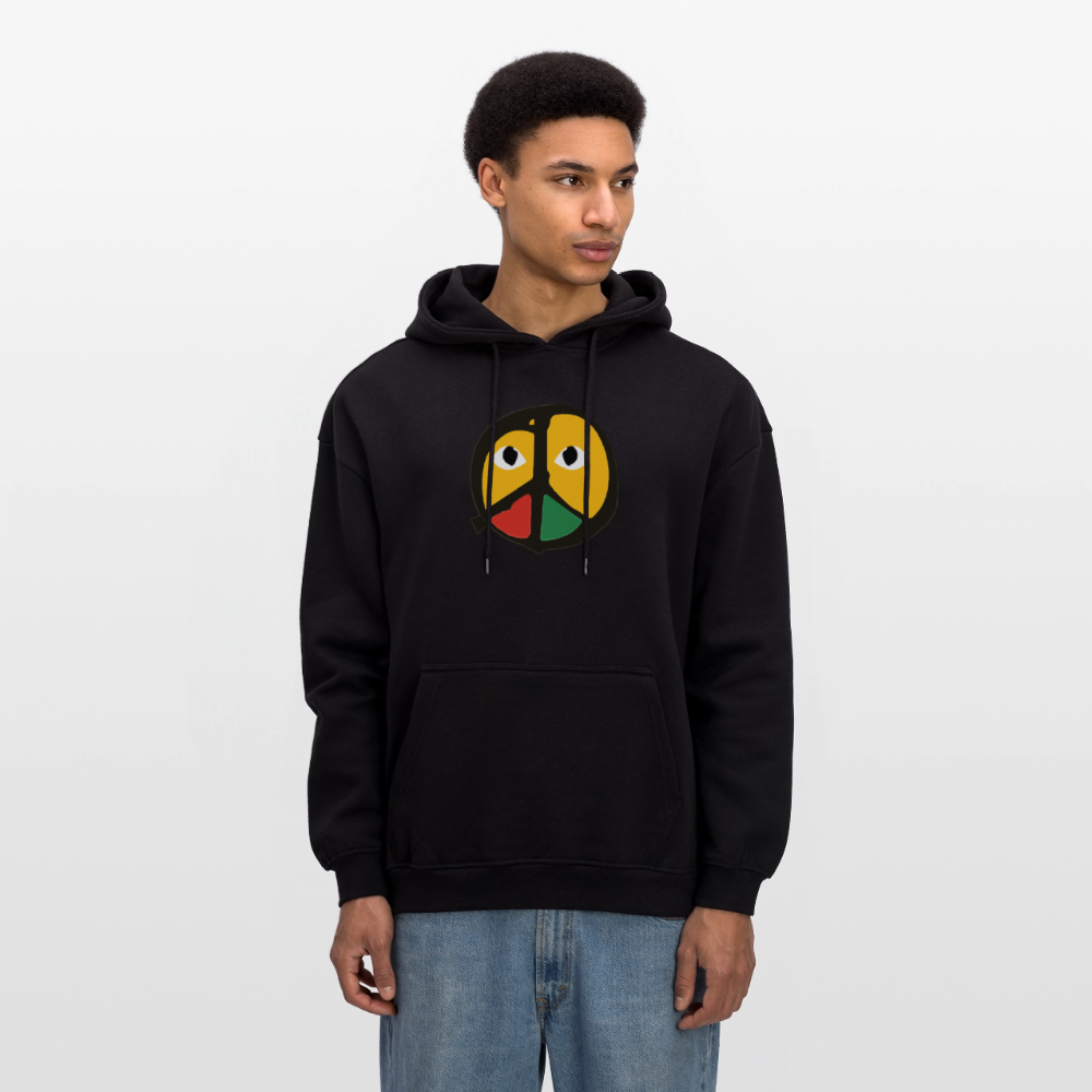 "Peace From The Other Side" (Oversized Unisex Hoodie) - black