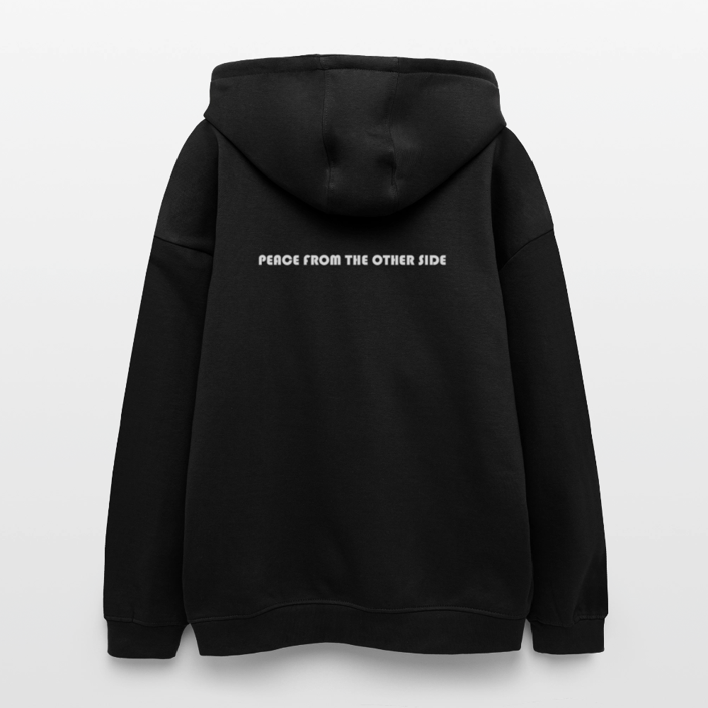 "Peace From The Other Side" (Oversized Unisex Hoodie) - black