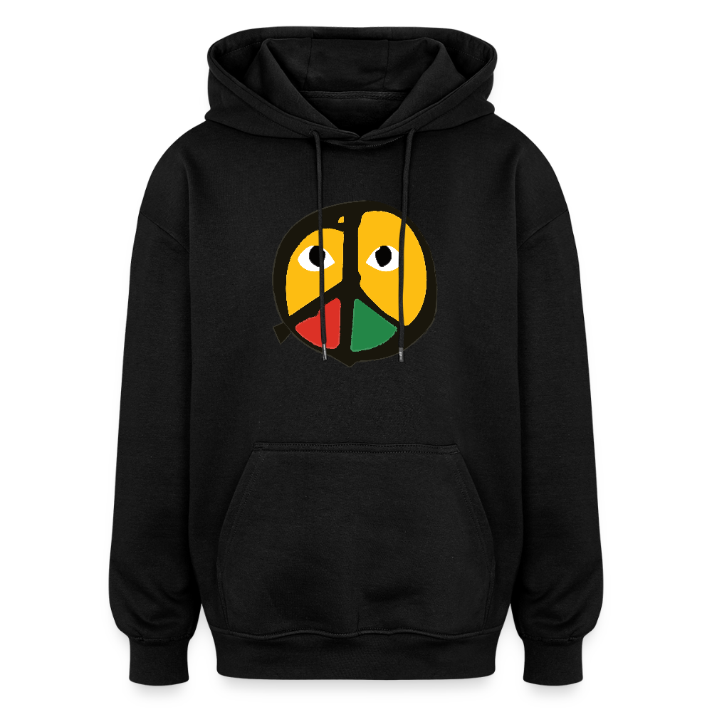 "Peace From The Other Side" (Oversized Unisex Hoodie) - black