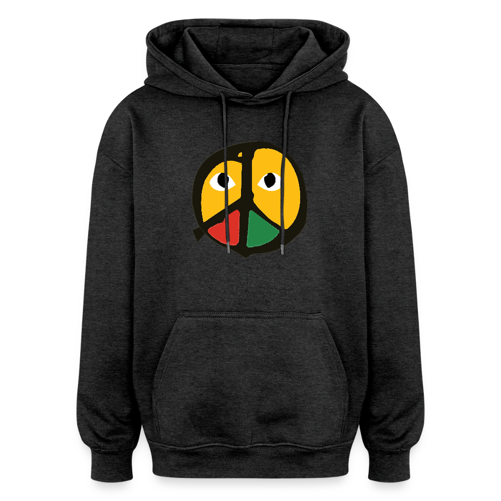 "Peace From The Other Side" (Oversized Unisex Hoodie) - charcoal grey